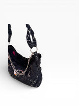 Baby Phat Quilted Chain Faux Fur Hobo