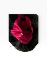 Baby Phat Quilted Chain Faux Fur Hobo