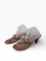 Giuseppe Zanotti Crystal Starburst Thong Sandals
