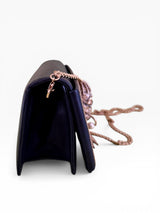 Roberto Cavalli Crystal Tribal Mask Studded Chain Bag