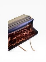 Roberto Cavalli Crystal Tribal Mask Studded Chain Bag