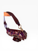 Bracher Emden London Jeweled Fringe Butterfly Shoulder Bag