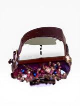 Bracher Emden London Jeweled Fringe Butterfly Shoulder Bag