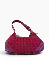 Rocawear Monogram Jacquard Hobo Shoulder Bag