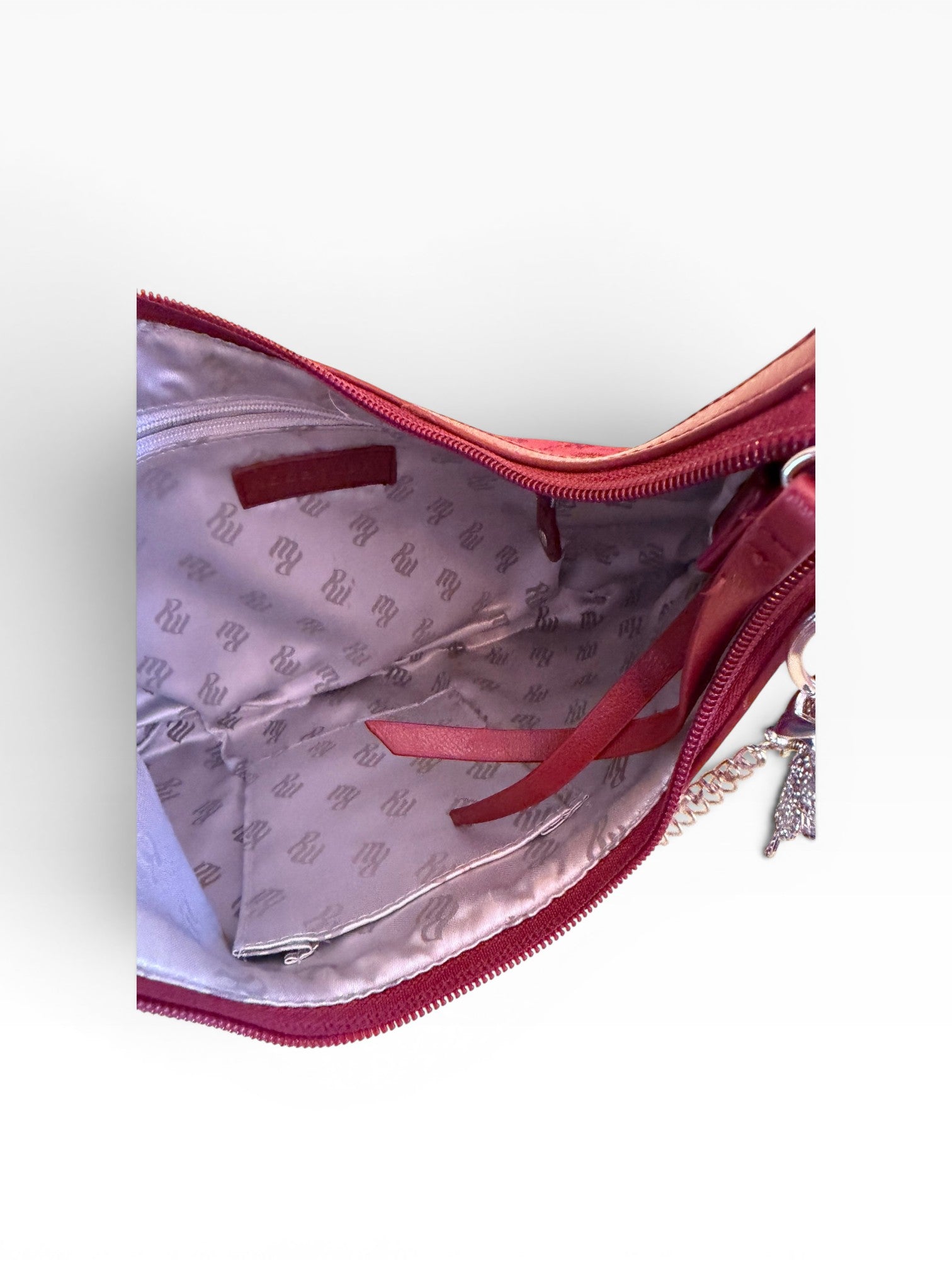Rocawear Monogram Jacquard Hobo Shoulder Bag