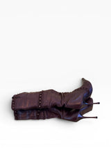 El Dantes Diseño Marco Brown Stiletto Knee Boot