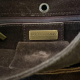 Dolce & Gabbana 2001 Espresso Suede Fringe Crossbody