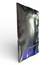 Baby Phat Metallic Pewter Shoulder Bag with Rhinestone Bow